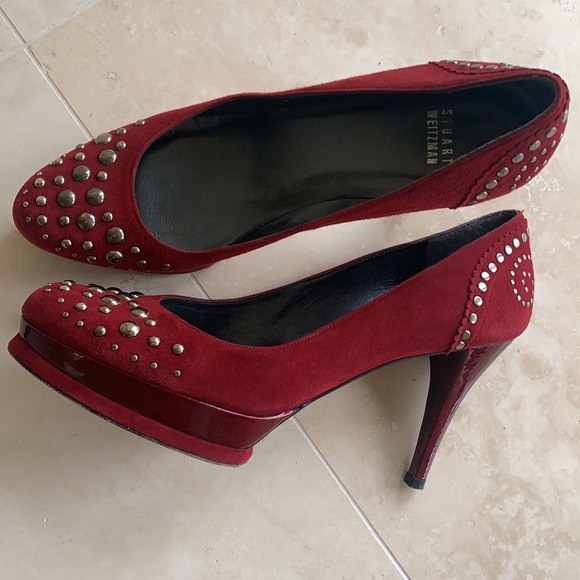 Stuart Weitzman suede pumps, sz 8,5 - Picture 5 of 8